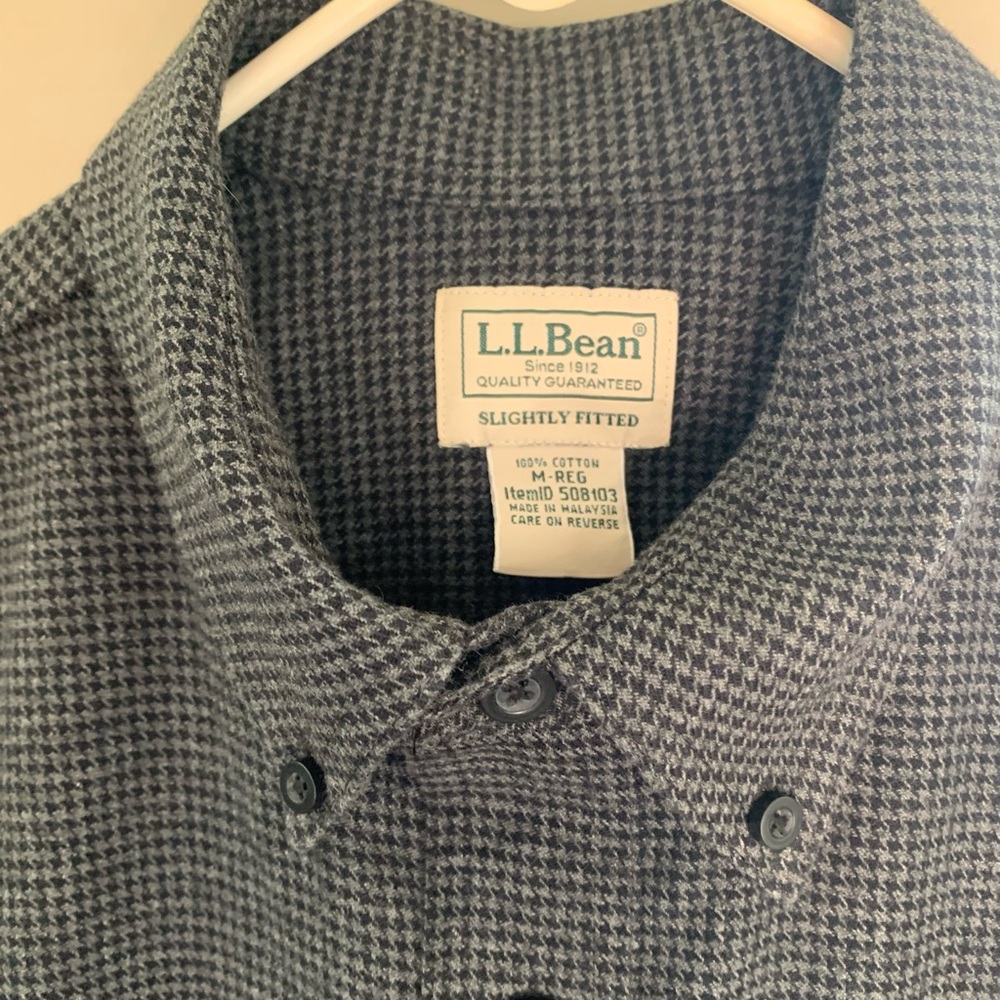 Men’s ( or woman’s) LL Bean 100% cotton flannel shirt